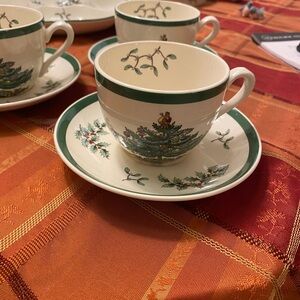 Spode Christmas Tree Cup and Saucer